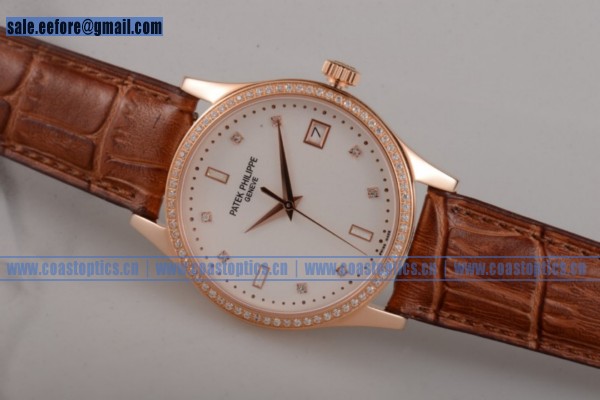 Patek Philippe Calatrava Watch Perfect Replica Rose Gold 5109R-WD